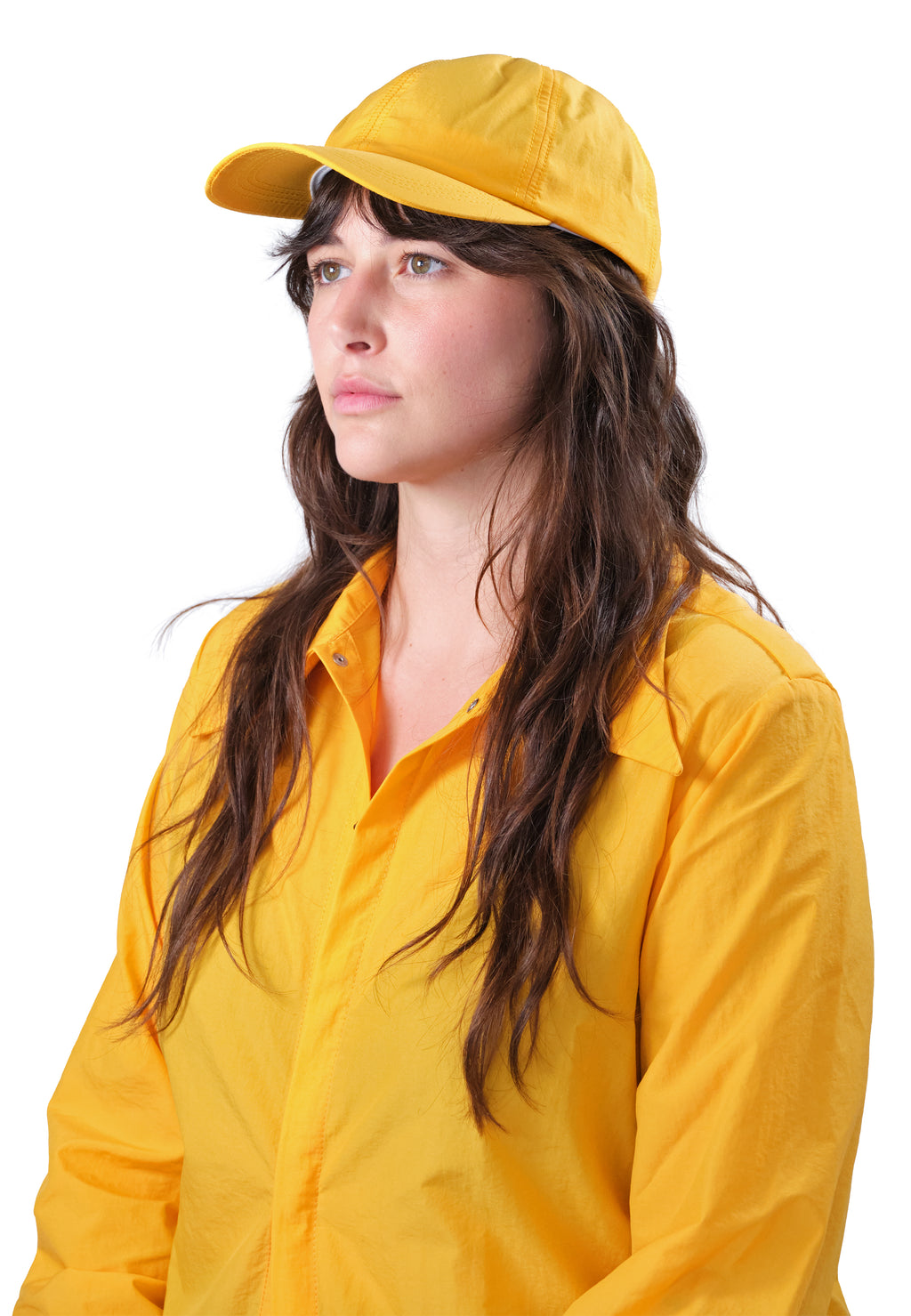 MUSTARD NYLON BASEBALL HAT