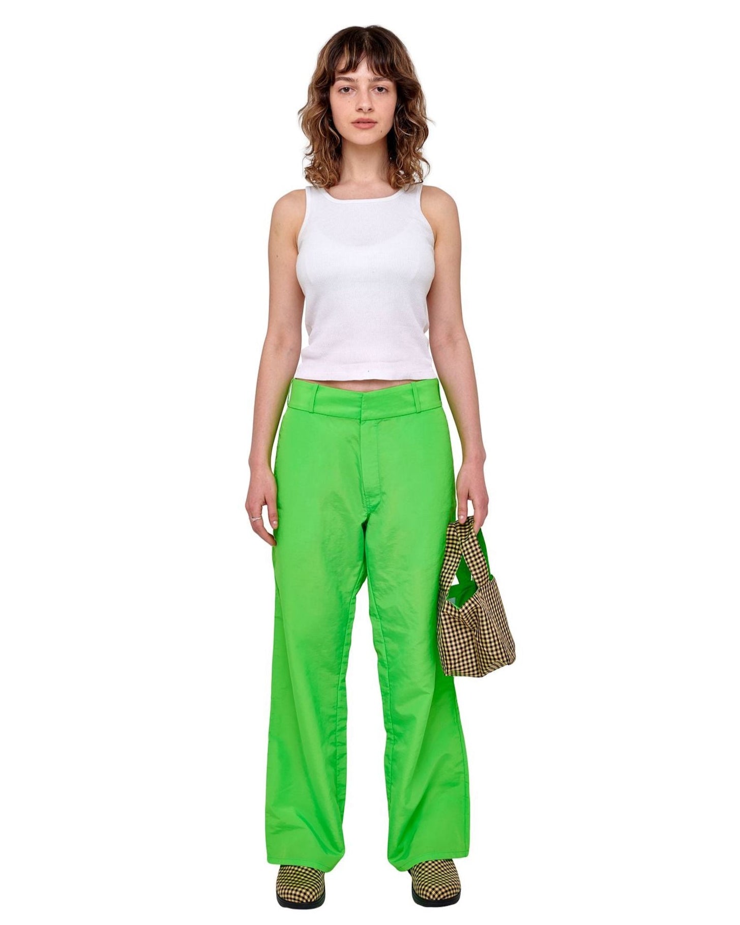 EVERYONE PANT IN Lime Nylon