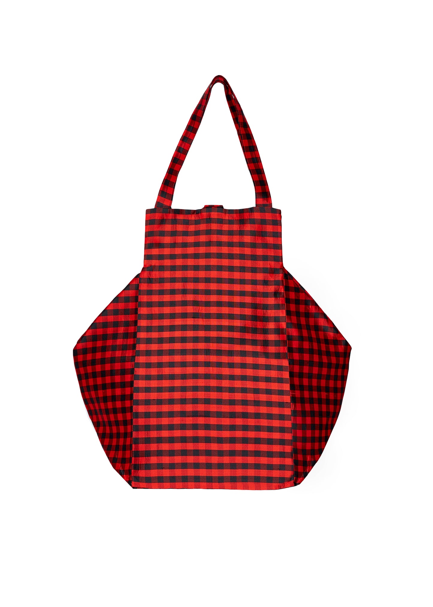 XL GINGHAM RED BROWN EVERYDAY BAG