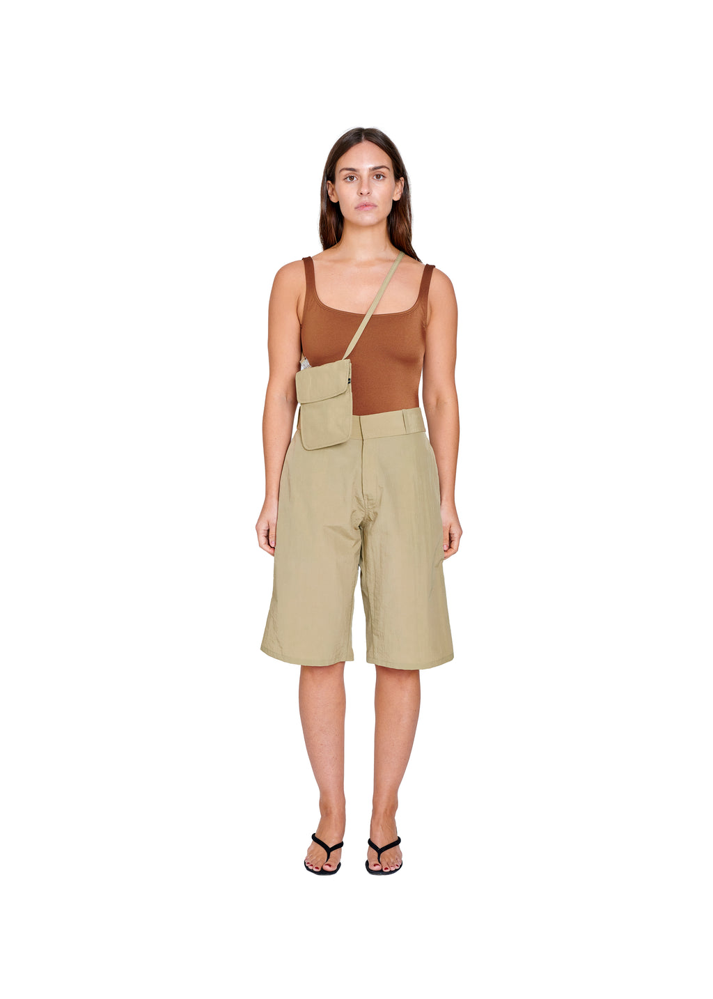 TRAVEL SLING IN TAN NYLON