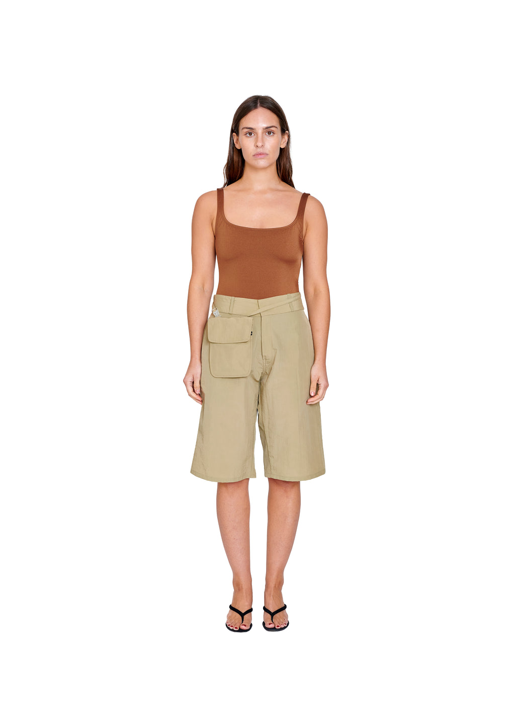 TRAVEL SLING IN TAN NYLON