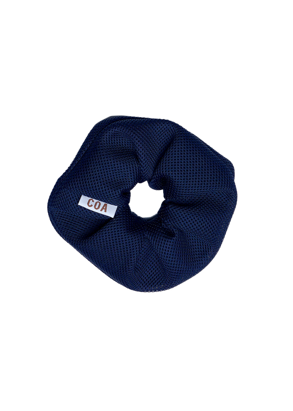 NAVY MESH SCRUNCHIE